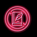 lack of education poverty problem neon glow icon illustration