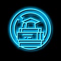 lack of education social problem neon glow icon illustration