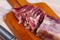 Lacon curado - Spanish national delicacy, jerky pork ham