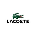 LACOSTE logo editorial illustrative on white background