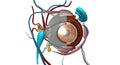 The lacrimal apparatus is the physiological system containing the orbital structures for tear production and drainage