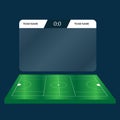 Lacrosse Football Soccer Scoreboard Chart. Digital background vector illustration