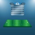 Lacrosse Football Soccer Scoreboard Chart. Digital background vector illustration.