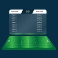 Lacrosse Football Soccer Scoreboard Chart