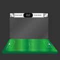 Lacrosse or Football Soccer Scoreboard Chart. vector illustration