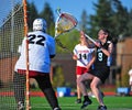 Lacrosse girls ball control Royalty Free Stock Photo