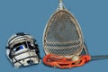 Lacrosse goalie equipment and momens stick