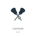 Lacrosse icon vector. Trendy flat lacrosse icon from sport collection isolated on white background. Vector illustration can be