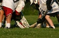 Lacrosse players Royalty Free Stock Photo