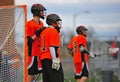 Lacrosse players support Royalty Free Stock Photo