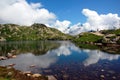 Lacs des Cheserys, Mont Blanc massif, France Royalty Free Stock Photo