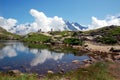 Lacs des Cheserys, Mont Blanc massif, France Royalty Free Stock Photo