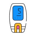 lactate control tool icon color illustration Royalty Free Stock Photo