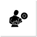 Lactation glyph icon Royalty Free Stock Photo