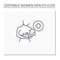 Lactation line icon Royalty Free Stock Photo