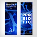 Lactobacillus Probiotic Banners Royalty Free Stock Photo
