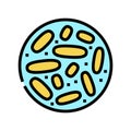 lactobacillus probiotics color icon vector illustration Royalty Free Stock Photo