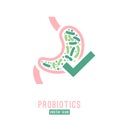 Lactobacillus Probiotics Icon Royalty Free Stock Photo