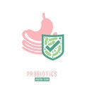 Lactobacillus Probiotics Icon Royalty Free Stock Photo