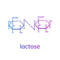 Lactose chemical formula