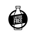 Lactose free icon. Vector illustration