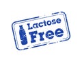 Lactose Free vector stamp Royalty Free Stock Photo