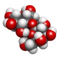 Lactose milk sugar molecule