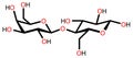 Lactose structural formula