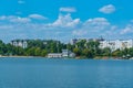 Lacul Valea Morilor lake in Chisinau, Moldova Royalty Free Stock Photo