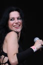 Lacuna Coil, Cristina Scabbia, during the concert Royalty Free Stock Photo