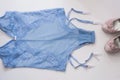 Lacy lingerie womens underwear on white background closeup. lingerie,