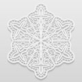 Lacy paper doily, decorative flower, decorative snowflake, mandala