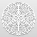 Lacy paper doily, decorative flower, decorative snowflake