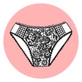 Lacy panty. Royalty Free Stock Photo