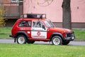 Lada Niva Zjarrfikese Russian car of fire brigade, originally from Albany or North Macedonia