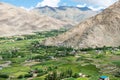 Beautiful scenic view from Between Leh and Chang La Pass 5360m in Ladakh, Jammu and Kashmir, India