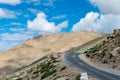 Beautiful scenic view from Between Leh and Chang La Pass 5360m in Ladakh, Jammu and Kashmir, India