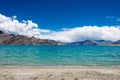 Pangong Lake view from Between Kakstet and Merak in Ladakh, Jammu and Kashmir, India.