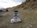 Ladakh, India - August 24th, 2022, Photo of High Mountain Pass in Ladakh, Highest Motorable Road in World Royalty Free Stock Photo
