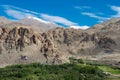 Beautiful scenic view from Between Leh and Nubra Valley in Ladakh, Jammu and Kashmir, India Royalty Free Stock Photo