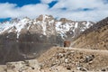 Beautiful scenic view from Between Leh and Nubra Valley in Ladakh, Jammu and Kashmir, India Royalty Free Stock Photo