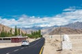 Leh-Manali Highway at Stakna Village in Ladakh, Jammu and Kashmir, India.