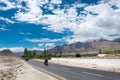 Leh-Manali Highway at Stakna Village in Ladakh, Jammu and Kashmir, India.