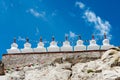 Tibetan Stupa at Shey Monastery Shey Palace in Ladakh, Jammu and Kashmir, India Royalty Free Stock Photo