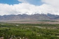 Beautiful scenic view from Thikse Monastery Thikse Gompa in Ladakh, Jammu and Kashmir, India