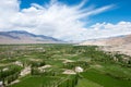 Beautiful scenic view from Thikse Monastery Thikse Gompa in Ladakh, Jammu and Kashmir, India