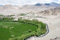 Beautiful scenic view from Thikse Monastery Thikse Gompa in Ladakh, Jammu and Kashmir, India