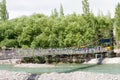 MAITRI BRIDGE on Indus River in Choglamsar, Ladakh, Jammu and Kashmir, India