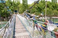 MAITRI BRIDGE on Indus River in Choglamsar, Ladakh, Jammu and Kashmir, India