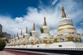 Tibetan Stupa at Thikse Monastery Thikse  Gompa in Ladakh, Jammu and Kashmir, India Royalty Free Stock Photo